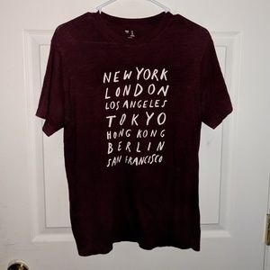 GAP Maroon T-shirt
